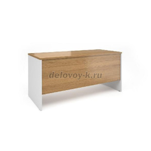 Стол прямой AL-1.2  1580*680*750мм (Дуб Наварра/Белый) рис1
