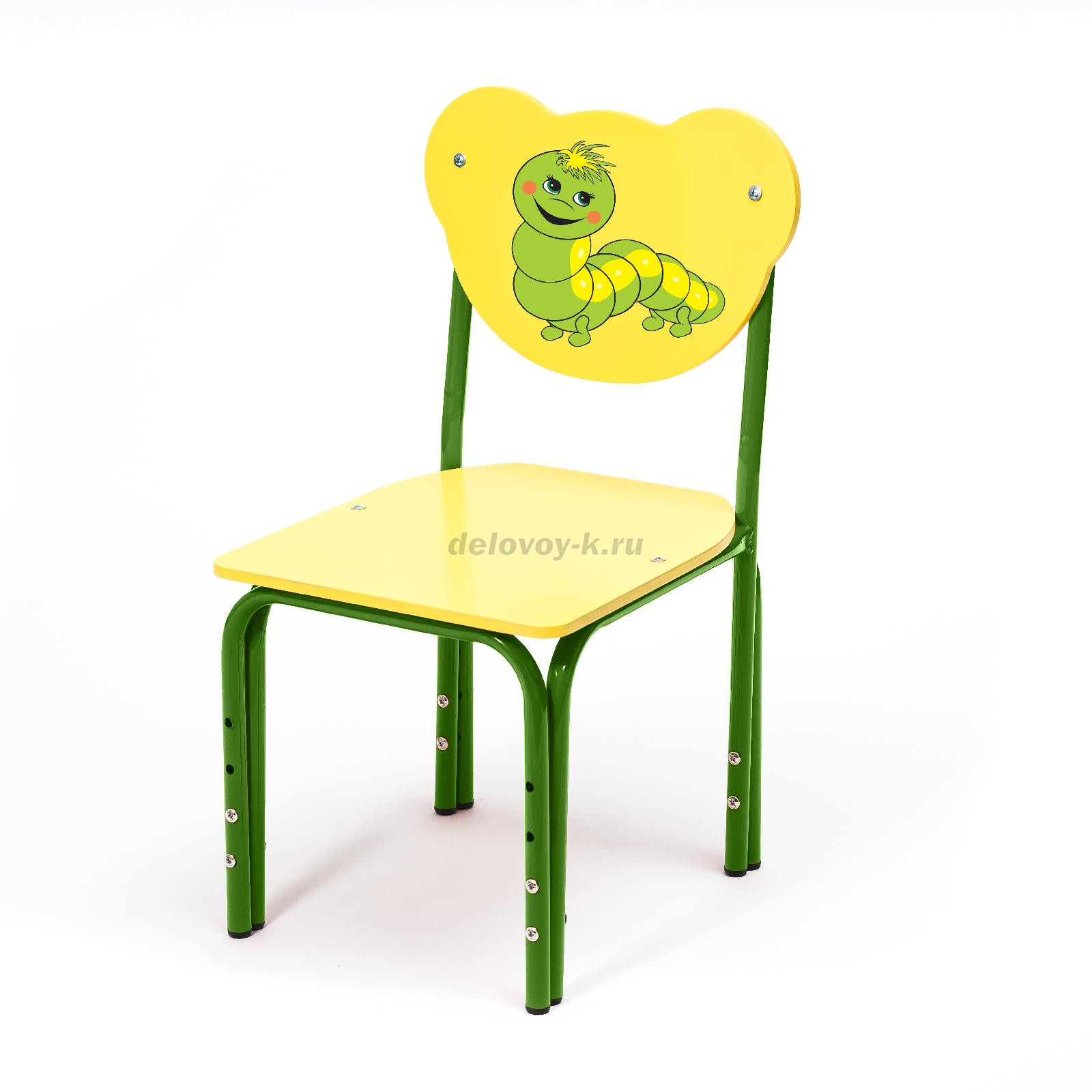 Стул детский регулируемый "Кузя" Гусеница (0-1)  фото 1