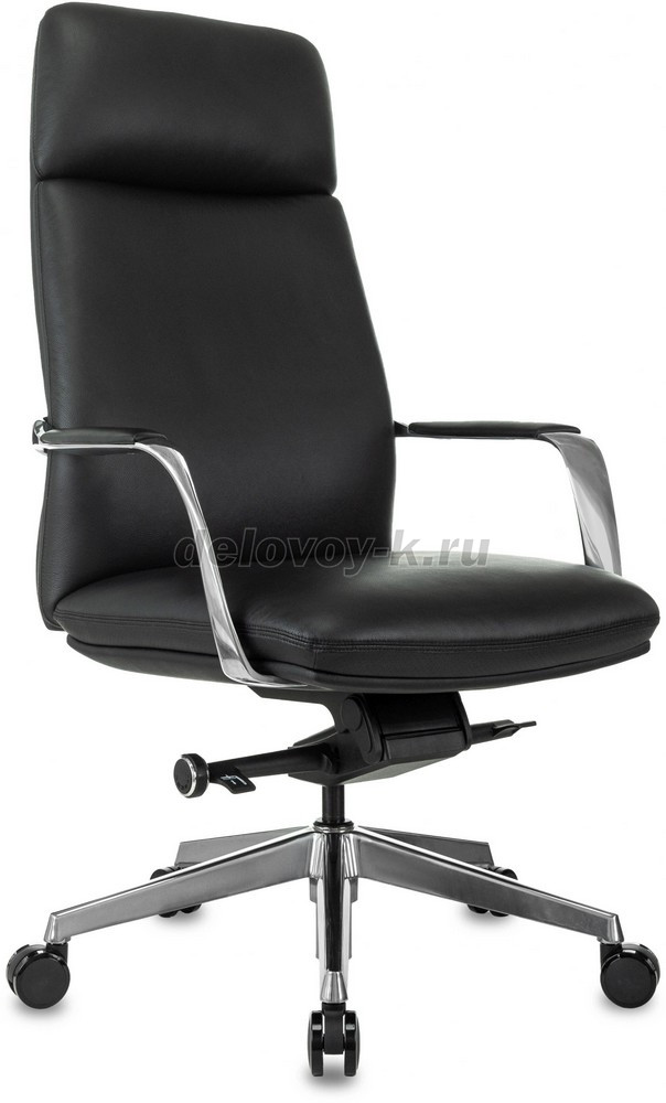 Кресло руководителя Бюрократ _VEGA кожа крестовина алюминий фото