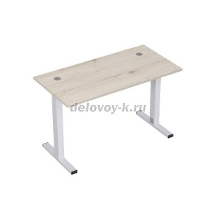 2МТК.068 Стол рабочий прямолинейный с кабель-каналом на T-опорах (1200*600*750) рис1