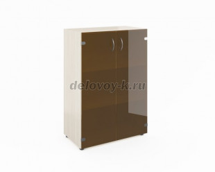Шкаф широкий средний со стеклом без топа ФР-5.0+51.0+8.3 800*450*1171мм рис1