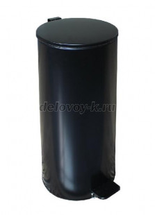 Урна с педалью 30 л (черный, белый, серый) рис1