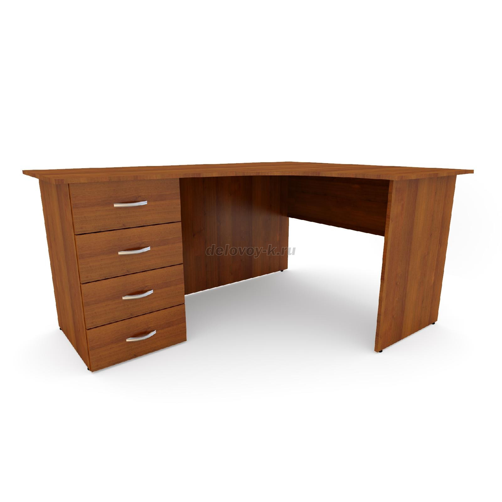 Стол письменный угловой с тумбой ДУ-1.17 лев 1600*1200*750 фото