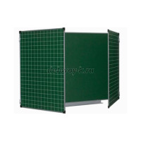 Доска 3-элементная магнитная под мел 3000х1000 мм ДН-32М Яр рис1