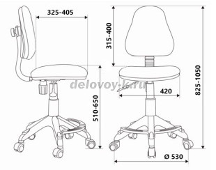 Кресло детское Бюрократ KD-4-F рис3