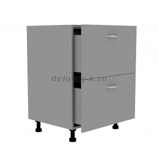 Тумба кухонная с двумя выдвижными ящиками 650*500*720 рис2