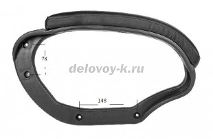 Подлокотники 2610 под накладки 2 шт. 148*78 мм рис1