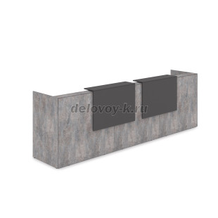 1КР-ДС.002 Комплект Ресепшн с фартуком ЛДСП 3632*762*1161 без подсветки рис2