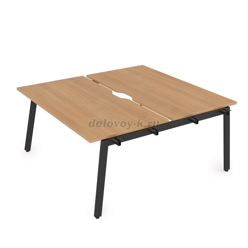 10БДНВ.274 Стол системы БЕНЧ сдвоенный, на 2 рабочих места, начальный (1600*1435*750) фото