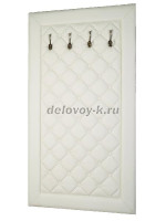Вешалка в прихожую Оливия Н2 эко-кожа молочный_a рис1