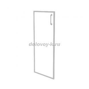 Фасад стекло в раме средний левый (лакобель, белый) 396*20*1150 O.SR-2(L) white рис1