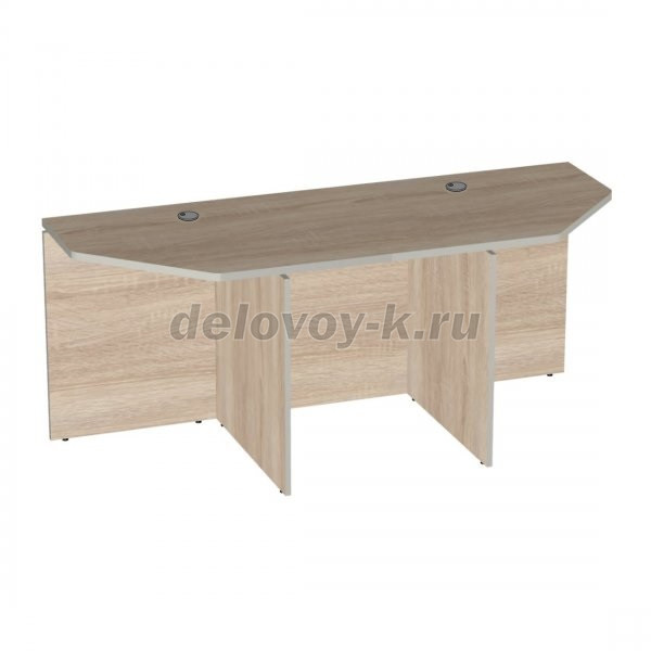 Стол приставной для переговоров V-1.9С с кабель-каналами под заказ рис1