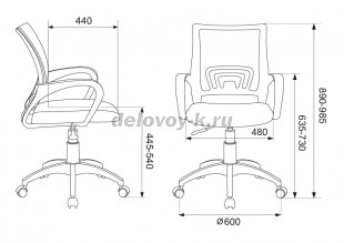 Кресло Бюрократ CH-W695NLT рис2
