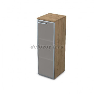 9ПЛ.017.6 Пенал средний со стеклом (400*450*1245) , левый рис1