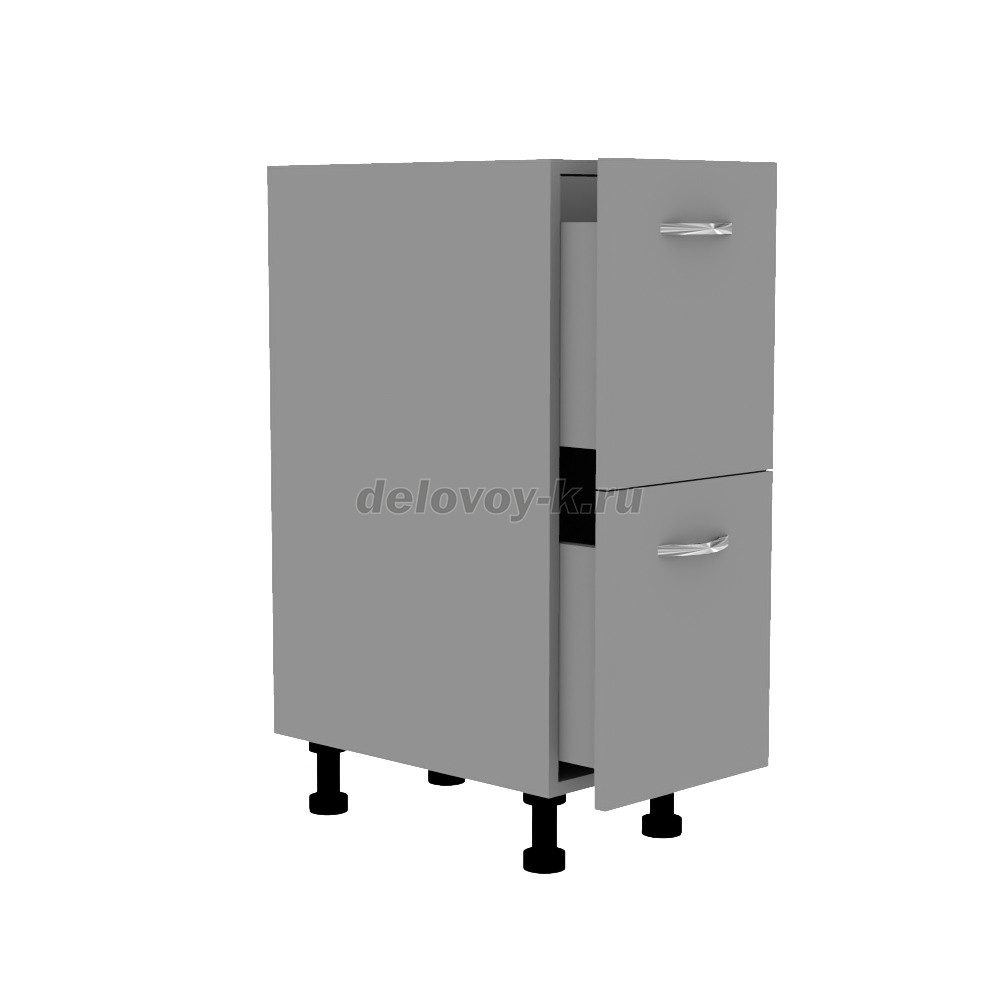 Тумба кухонная с двумя выдвижными ящиками 300*500*720 фото 2