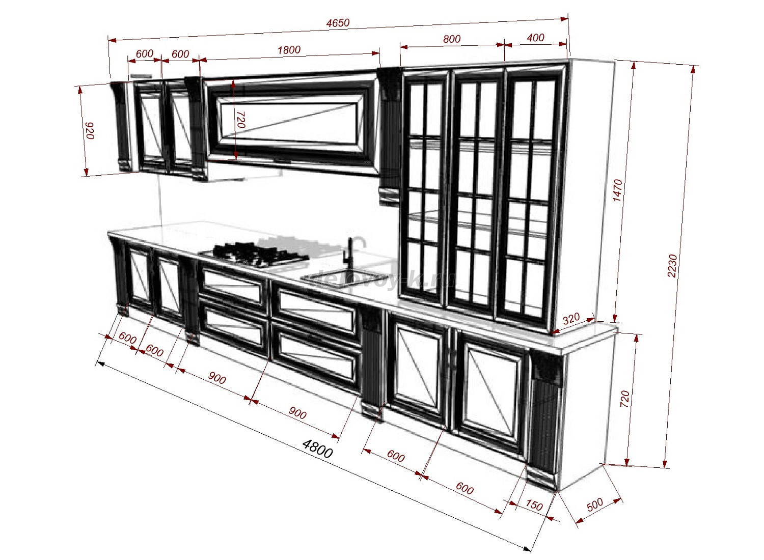 Кухонный гарнитур АЛЕССАНДРИЯ фото 2