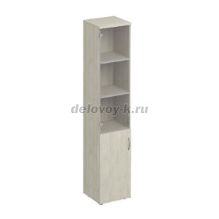 К.381 Шкаф для документов узкий со стеклом 400*2000*380 рис1
