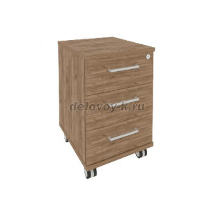 Тумба мобильная (3 ящика, центральный замок) KTM-1 412*470*650 рис1