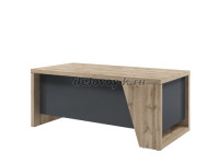 Стол руководителя прямой. Опора со скошенным элементом с правой стороны стола. рис1