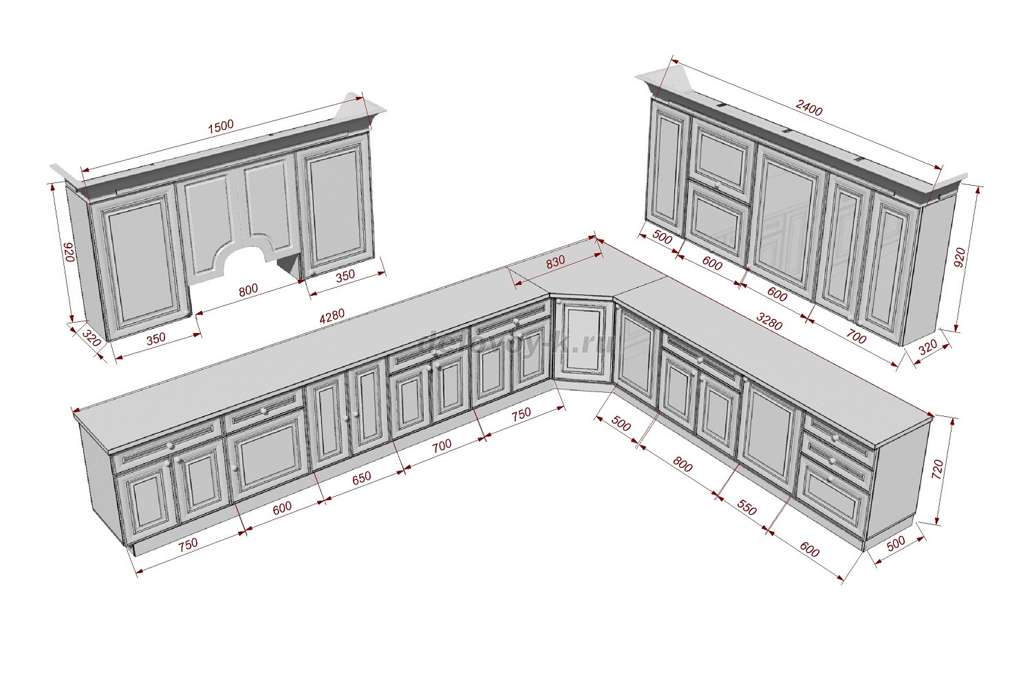 Кухонный гарнитур КРЕМИЯ фото 4