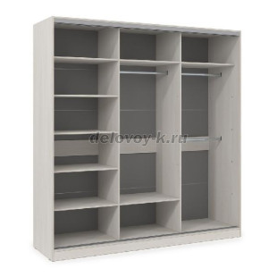 ШКЗЗЗ.24.3 Шкаф-купе 3-дверный Comfort (2398*600*2201) 3 зеркальные двери рис1