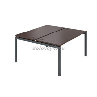 Стол на металлокаркасе для заседаний АМП-160 дуб венге/антрацит рис1