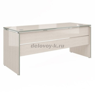 Стол прямой V-1.11С два кабель-канала с заглушками 1800х700х750 рис1