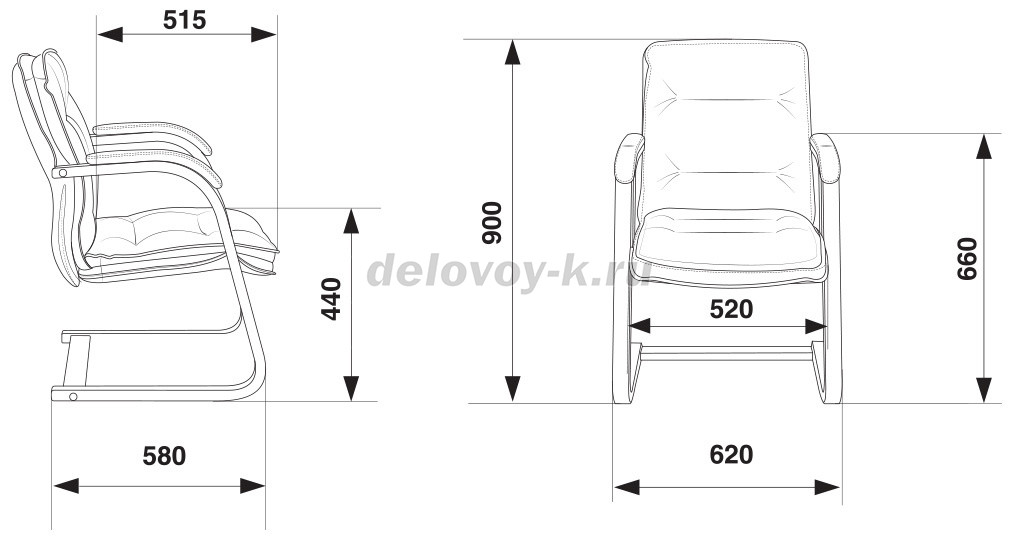 Конференц-кресло Бюрократ T-9927WALNUT-AV фото 3