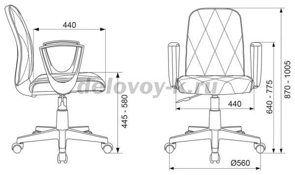 Кресло офисное Бюрократ CH-327 экокожа рис4