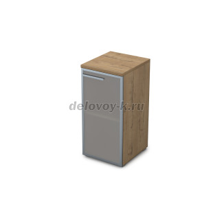 9ПЛ.023.3 Пенал низкий со стеклом (400*450*845) , левый рис2