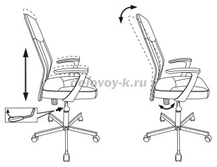 Кресло Бюрократ CH-605 рис3
