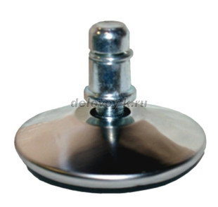 Глайдер металлический хром (комплект 5 шт.) рис1