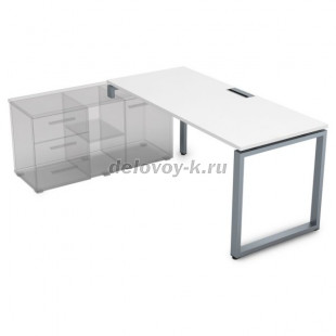 СТЛ-О.996 Стол рабочий прямолинейный, три опоры - левый (2000*900*750) рис4