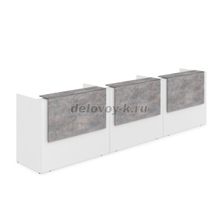 1КР-ДС.003 Комплект Ресепшн с фартуком ЛДСП 4264*762*1161 без подсветки рис4