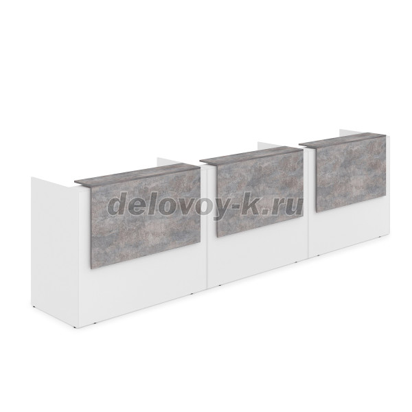 1КР-ДС.003.1 Комплект Ресепшн с фартуком ЛДСП 4264*762*1161 с подсветкой рис4