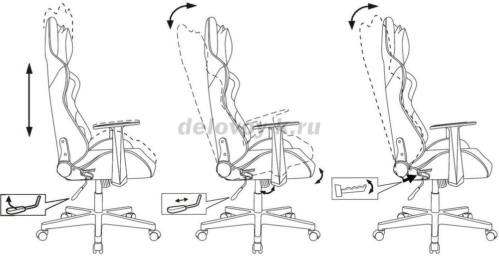 Кресло игровое ZOMBIE NEO экокожа фото 2