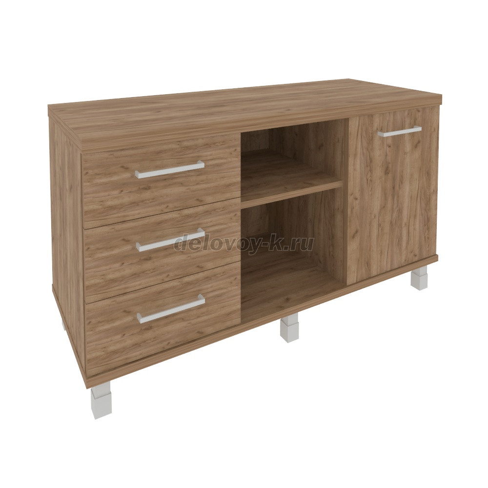 Тумба сервисная (3 ящика + распашной фасад) KTS-1 1190*470*682 фото