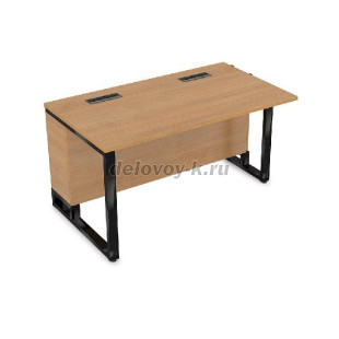 16СПН.192 Стол прямой бенч, начальный модуль (1200*900*750) (Romano extra/Черный глянец) рис1