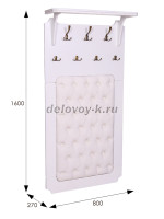 Вешалка Патриция молочный дуб кз белый_i рис4