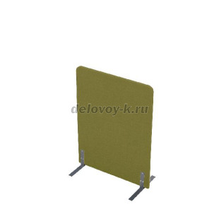 011.МПО.8011 Акустическая мобильная перегородка на стационарных опорах 800*450*1100 (Kiwi/Алюминий матовый) рис1