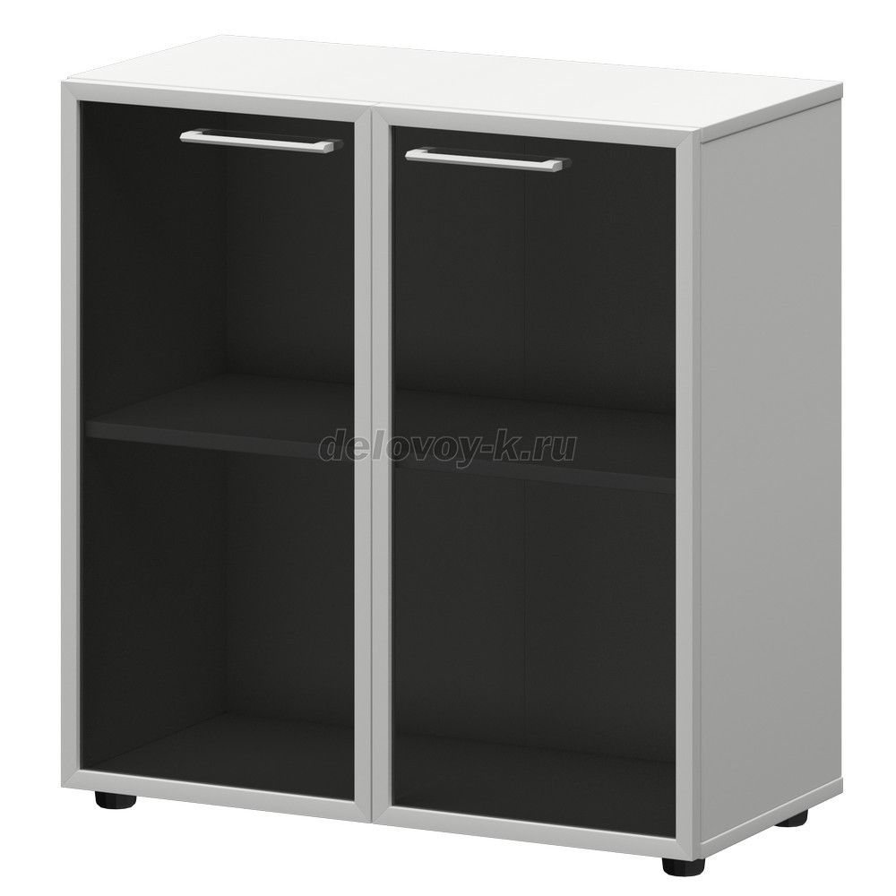 СМШ-28RS Шкаф низкий стекло в алюминиевой раме 792х382х811 (СМШ-28+KZF-28RS) фото