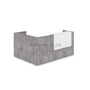 1КР-ДС.102 Комплект Ресепшн с фартуком ЛДСП 2344*1777*1161 без подсветки рис5