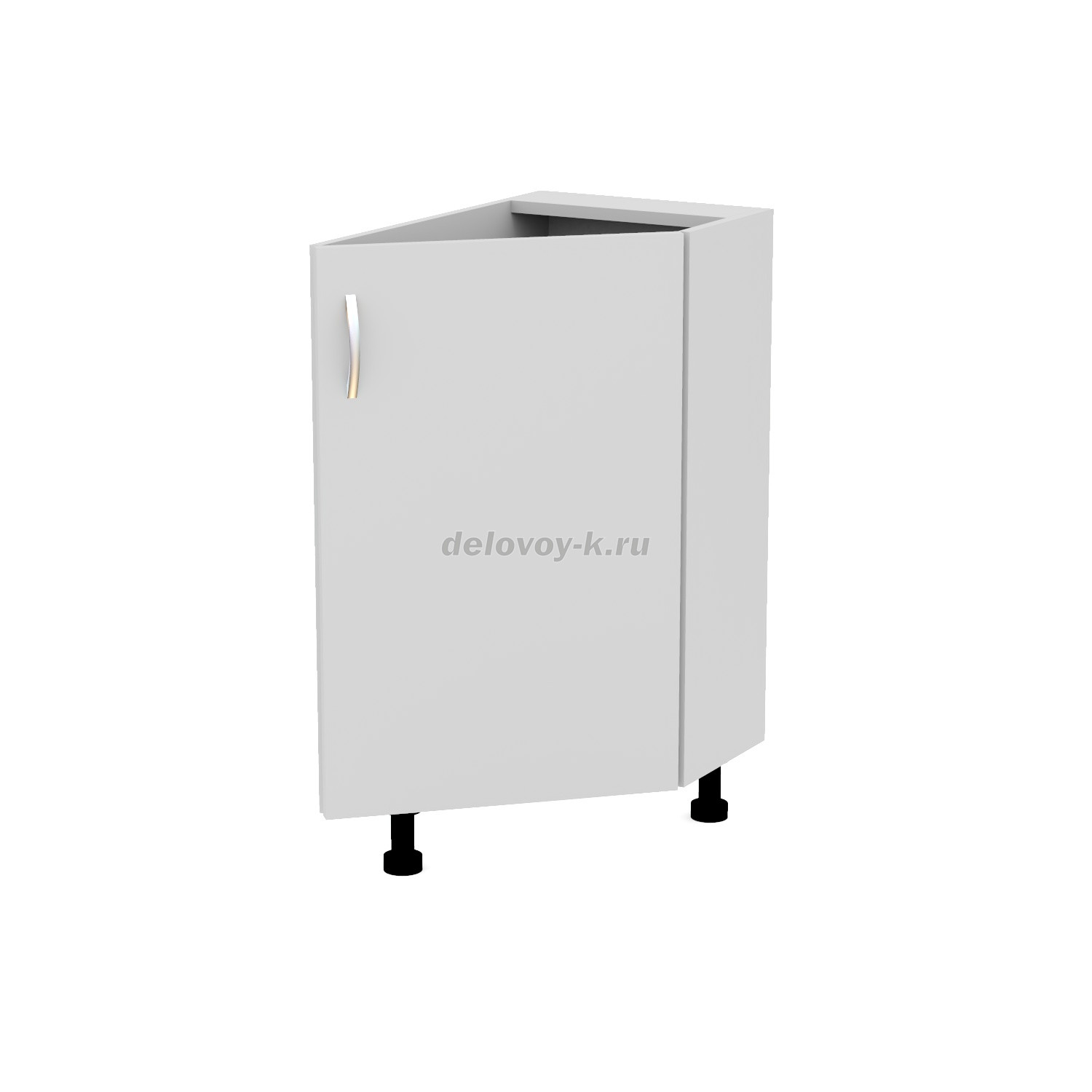 Тумба кухонная угловая (завершающая правая) с распашной дверью 350*580*720 фото 1