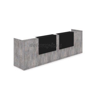 1КР-КЛ.002.1 Комплект Ресепшн с фартуком HPL 3632*750*1149 с подсветкой рис4