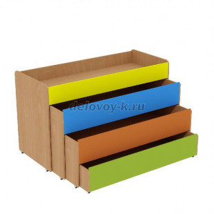 Кровать детская раздвижная четырехуровневая КВ-03 1430*650*1000 рис1