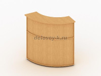 Стойка угловая (внешняя) 900х900х1200 орех рис1