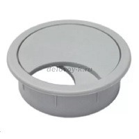 Заглушка кабель-канала пластиковая, цвет металлик рис1