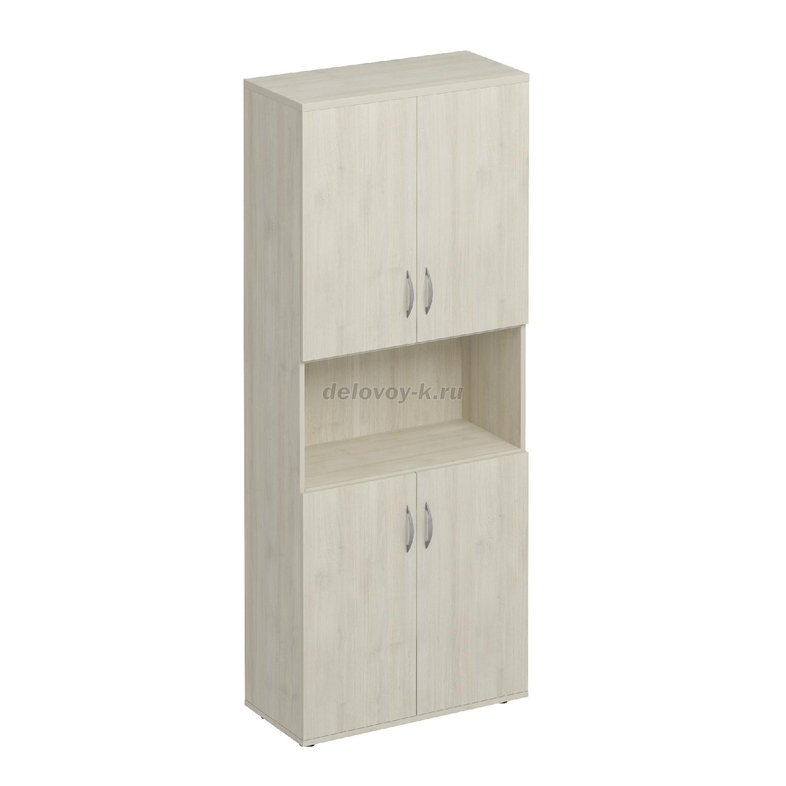 К.374 Шкаф для документов закрытый 4-дверный с нишей 800*2000*380 фото