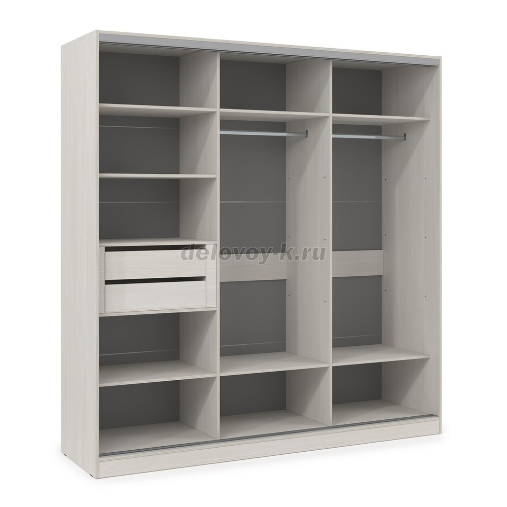 ШКЗЗЗ.24.4 Шкаф-купе 3-дверный Comfort (2398*600*2201) 3 зеркальные двери фото