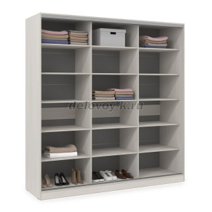 ШКЗЗЗ.24.7 Шкаф-купе 3-дверный Comfort (2398*600*2201) 3 зеркальные двери рис3